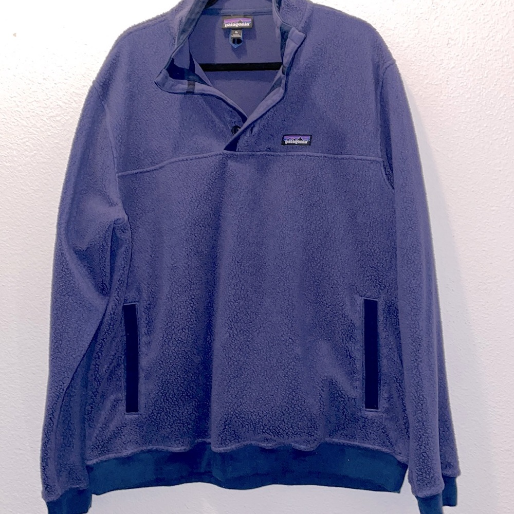 Patagonia Shearling Button Fleece Pullover XL